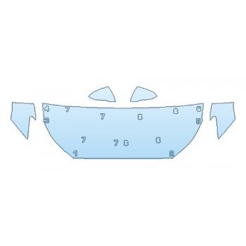 PAINT PROTECTION KIT - 2020 HYUNDAI VELOSTER TURBO ULTIMATE HOOD(24 INCH) FENDERS MIRRORS - PRECUT PPF CLEAR BRA WRAP