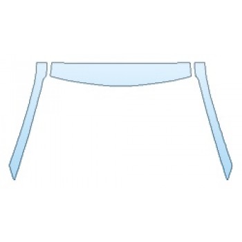 PAINT PROTECTION KIT - 2020 HYUNDAI VELOSTER TURBO ULTIMATE ROOF A-PILLARS - PRECUT PPF CLEAR BRA WRAP