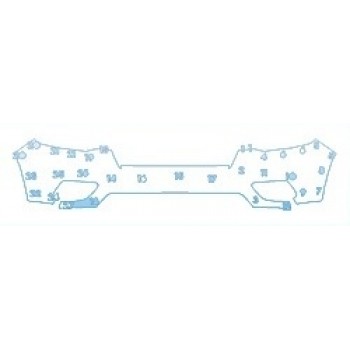 PAINT PROTECTION KIT - 2020 JEEP CHEROKEE LATITUDE BUMPER - PRECUT PPF CLEAR BRA WRAP
