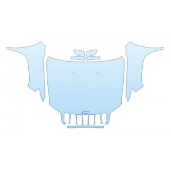 PAINT PROTECTION KIT - 2019 JEEP CHEROKEE LATITUDE PLUS FULL HOOD (WRAPPED EDGES) FENDERS MIRRORS - PRECUT PPF CLEAR BRA WRAP