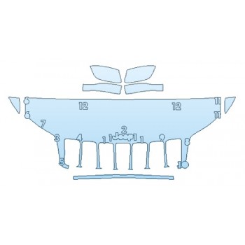 Precut PPF Kit – Clear Bra Paint Protection Film PAINT PROTECTION KIT - 2019 JEEP CHEROKEE LIMITED HOOD(24 INCH) FENDERS MIRRORS - PRECUT PPF CLEAR BRA WRAP