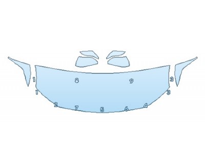 PAINT PROTECTION KIT - 2020 TOYOTA AVALON LIMITED HOOD(24 INCH) FENDERS MIRRORS - PRECUT PPF CLEAR BRA WRAP