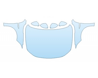 PAINT PROTECTION KIT - 2019 VOLKSWAGEN JETTA SEL FULL HOOD (WRAPPED EDGES) FENDERS MIRRORS - PRECUT PPF CLEAR BRA WRAP