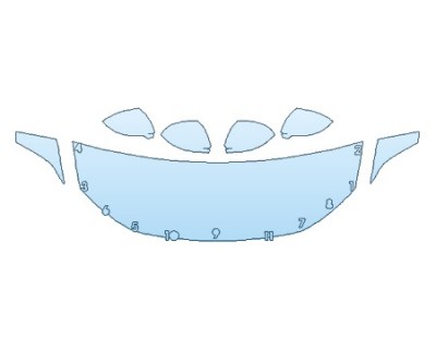 PAINT PROTECTION KIT - 2019 VOLKSWAGEN JETTA SEL HOOD(24 INCH) FENDERS MIRRORS - PRECUT PPF CLEAR BRA WRAP