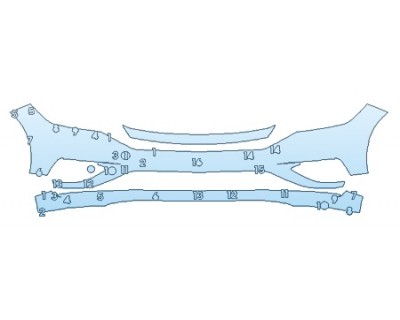 Precut PPF Kit – Clear Bra Paint Protection Film PAINT PROTECTION KIT - 2020 VOLKSWAGEN JETTA SEL PREMIUM BUMPER - PRECUT PPF CLEAR BRA WRAP