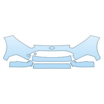 PAINT PROTECTION KIT - 2019 FORD FIESTA HATCHBACK ST BUMPER WITH TOW HOOK (5 PIECE) - PRECUT PPF CLEAR BRA WRAP