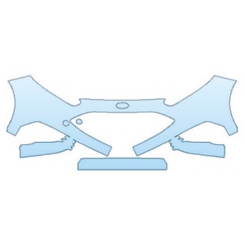 PAINT PROTECTION KIT - 2019 FORD FIESTA HATCHBACK ST BUMPER (2 PIECE) - PRECUT PPF CLEAR BRA WRAP