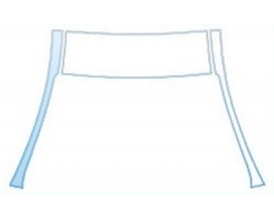 PAINT PROTECTION KIT - 2020 FORD FIESTA SEDAN TITANIUM ROOF A-PILLARS - PRECUT PPF CLEAR BRA WRAP