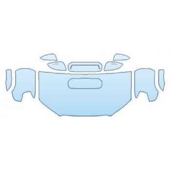 PAINT PROTECTION KIT - 2020 TOYOTA 4RUNNER TRD OFF-ROAD PREMIUM HOOD (30 INCH WRAPPED EDGES) FENDERS MIRRORS - PRECUT PPF CLEAR BRA WRAP