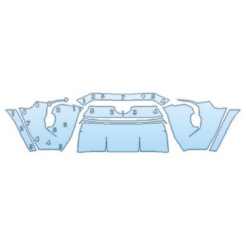 PAINT PROTECTION KIT - 2020 TOYOTA 4RUNNER TRD OFF-ROAD PREMIUM BUMPER - PRECUT PPF CLEAR BRA WRAP