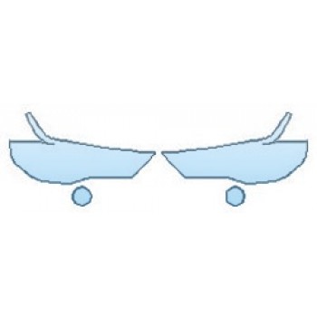 PAINT PROTECTION KIT - 2019 TOYOTA 4RUNNER TRD OFF-ROAD PREMIUM HEADLIGHTS FOG LIGHTS - PRECUT PPF CLEAR BRA WRAP