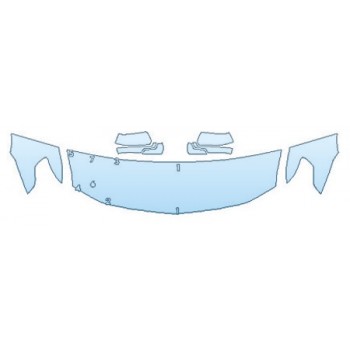 PAINT PROTECTION KIT - 2020 CHEVROLET SUBURBAN LT Z71 HOOD (24 INCH) FENDERS MIRRORS - PRECUT PPF CLEAR BRA WRAP