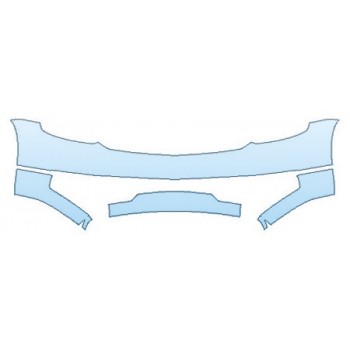 PAINT PROTECTION KIT - 2020 CHEVROLET SUBURBAN LT Z71 BUMPER (4 PIECE) - PRECUT PPF CLEAR BRA WRAP