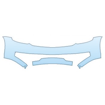 PAINT PROTECTION KIT - 2020 CHEVROLET SUBURBAN LT Z71 BUMPER (2 PIECE) - PRECUT PPF CLEAR BRA WRAP