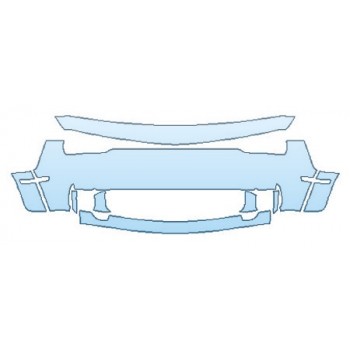 PRECUT PPF KIT - 2018 DODGE CHALLENGER SRT HELLCAT WIDEBODY BUMPER PRECUT PPF CLEAR BRA WRAP