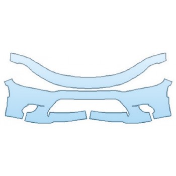 PAINT PROTECTION KIT - 2019 DODGE CHARGER RT SCAT PACK BUMPER (2 PIECE) - PRECUT PPF CLEAR BRA WRAP