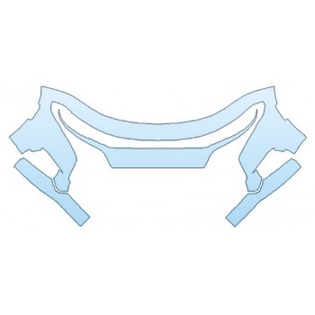 PAINT PROTECTION KIT - 2020 DODGE CHARGER SXT BUMPER (48 INCH) - PRECUT PPF CLEAR BRA WRAP