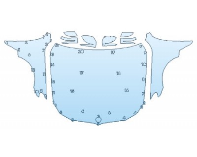 PAINT PROTECTION KIT - 2018 BMW 6 SERIES 640I XDRIVE GRAN TURISMO SPORT LINE FULL HOOD FENDERS MIRRORS - PRECUT PPF CLEAR BRA WRAP