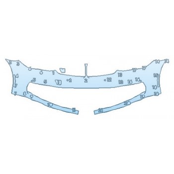 Precut PPF Kit – Clear Bra Paint Protection Film PAINT PROTECTION KIT - 2018 BMW 6 SERIES 640I XDRIVE GRAN TURISMO SPORT LINE BUMPER WITH SENSORS (2 PIECE) - PRECUT PPF CLEAR BRA WRAP