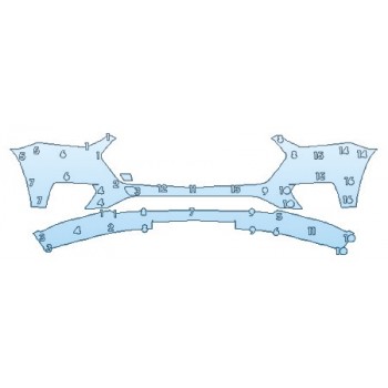 PAINT PROTECTION KIT - 2019 CHEVROLET TRAVERSE HIGH COUNTRY BUMPER - PRECUT PPF CLEAR BRA WRAP
