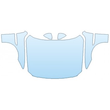 PAINT PROTECTION KIT - 2020 JAGUAR XF SPORTWAGON FULL HOOD (WRAPPED EDGES) FENDERS MIRRORS - PRECUT PPF CLEAR BRA WRAP