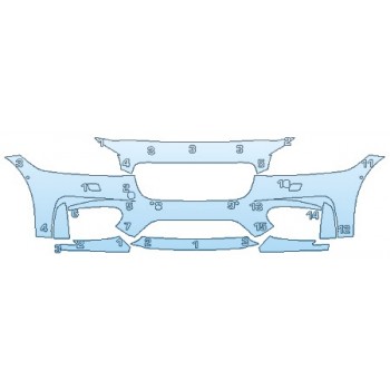 Precut PPF Kit – Clear Bra Paint Protection Film PAINT PROTECTION KIT - 2019 JAGUAR XF SPORTWAGON BUMPER (7 PIECE) - PRECUT PPF CLEAR BRA WRAP