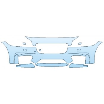 2019 JAGUAR XF SPORTWAGON Bumper With Washer (7 Piece)