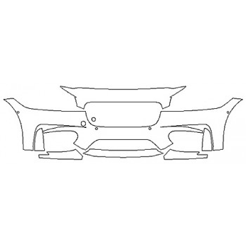 2020 JAGUAR XF SPORTWAGON Bumper With Sensors (7 Piece)
