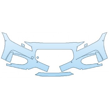 Precut PPF Kit – Clear Bra Paint Protection Film PAINT PROTECTION KIT - 2020 JAGUAR XF SPORTWAGON BUMPER WITH SENSORS (4 PIECE) - PRECUT PPF CLEAR BRA WRAP
