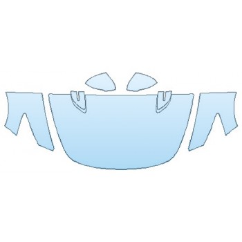 PAINT PROTECTION KIT - 2019 KIA STINGER PREMIUM HOOD (WRAPPED EDGES)  FENDERS MIRRORS - PRECUT PPF CLEAR BRA WRAP