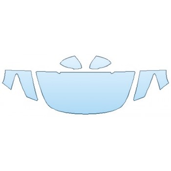 PAINT PROTECTION KIT - 2019 KIA STINGER PREMIUM HOOD (24 INCH WRAPPED EDGES)  FENDERS MIRRORS - PRECUT PPF CLEAR BRA WRAP