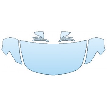 PRECUT PPF KIT - 2018 MERCEDES AMG GT C COUPE HOOD (30 INCH WRAPPED EDGES) FENDERS MIRRORS PRECUT PPF CLEAR BRA WRAP