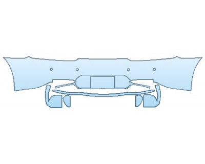 2018 MERCEDES AMG GT COUPE Full Rear Bumper With Sensors