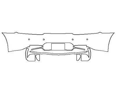 2018 MERCEDES AMG GT ROADSTER Full Rear Bumper With Sensors