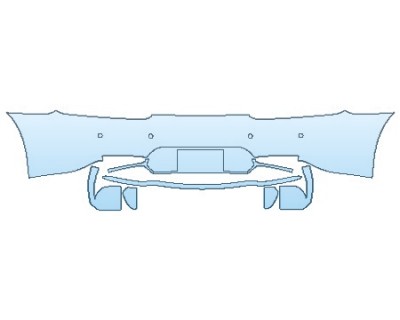 2018 MERCEDES AMG GT ROADSTER Full Rear Bumper With Sensors