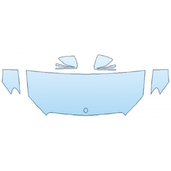 PRECUT PPF KIT - 2018 MERCEDES E-CLASS CABRIOLET E400 4MATIC BASE HOOD (24 INCH) FENDERS MIRRORS PRECUT PPF CLEAR BRA WRAP