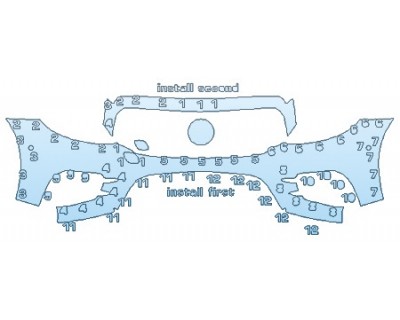 2018 MERCEDES E-CLASS COUPE E400 4MATIC BASE Bumper With Sensors