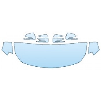 PRECUT PPF KIT - 2018 MERCEDES GLA-CLASS SUV GLA250 SPORT HOOD (24 INCH WRAPPED EDGES) FENDERS MIRRORS PRECUT PPF CLEAR BRA WRAP