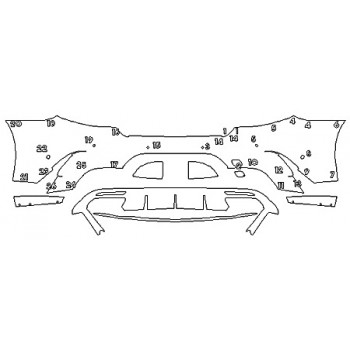 2018 MERCEDES S-CLASS CABRIOLET S63 AMG Full Rear Bumper