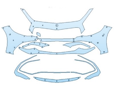 PRECUT PPF CLEAR BRA WRAP