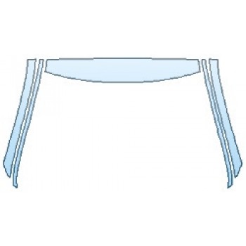 PRECUT PPF KIT - 2018 MERCEDES S-CLASS SEDAN S63 AMG ROOF A-PILLARS PRECUT PPF CLEAR BRA WRAP