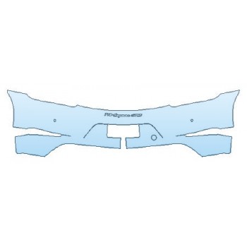 PAINT PROTECTION KIT - 2019 PORSCHE 718 CAYMAN GTS REAR BUMPER (WRAPPED EDGES) - PRECUT PPF CLEAR BRA WRAP