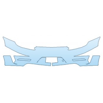 PAINT PROTECTION KIT - 2019 PORSCHE 911 GT3 RS FULL REAR BUMPER (WRAPPED EDGES) - PRECUT PPF CLEAR BRA WRAP