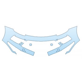 PRECUT PPF KIT - 2018 PORSCHE CEYENNE BUMPER PRECUT PPF CLEAR BRA WRAP