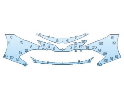 2020 TOYOTA CAMRY HYBRID LE Bumper (3 Piece)