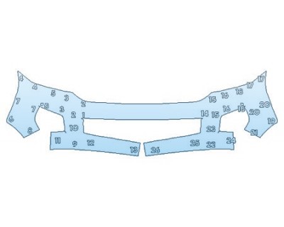 PAINT PROTECTION KIT - 2020 TOYOTA SEQUOIA PLATINUM BUMPER - PRECUT PPF CLEAR BRA WRAP