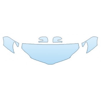 PAINT PROTECTION KIT - 2019 TOYOTA SIENNA SE HOOD (24 INCH WRAPPED EDGES) FENDERS MIRRORS - PRECUT PPF CLEAR BRA WRAP