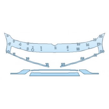 2019 VOLKSWAGEN GOLF ALLTRACK SE Bumper With Sensors (5 Piece)