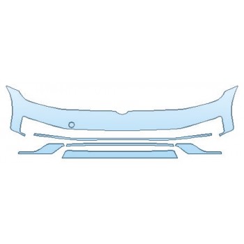 PAINT PROTECTION KIT - 2020 VOLKSWAGEN GOLF ALLTRACK SEL BUMPER (6 PIECE) - PRECUT PPF CLEAR BRA WRAP