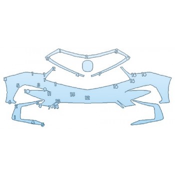 PAINT PROTECTION KIT - 2020 ACURA RDX A-SPEC BUMPER - PRECUT PPF CLEAR BRA WRAP